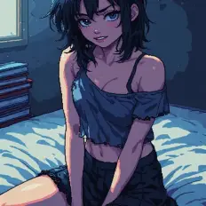 Cartoon/Pixelart nude photo 7